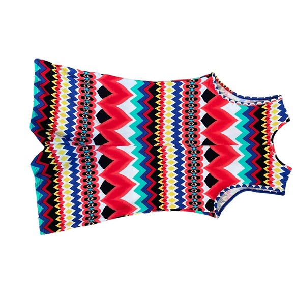NWOT Funky RETRO Multi-Color Sleeveless Romper Size L - Picture 7 of 15